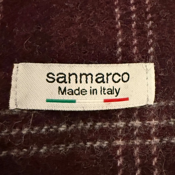 Sanmarco Wool Plaid Scarf - 🇮🇹 Made in Italy 🇮🇹 - Picture 8 of 8